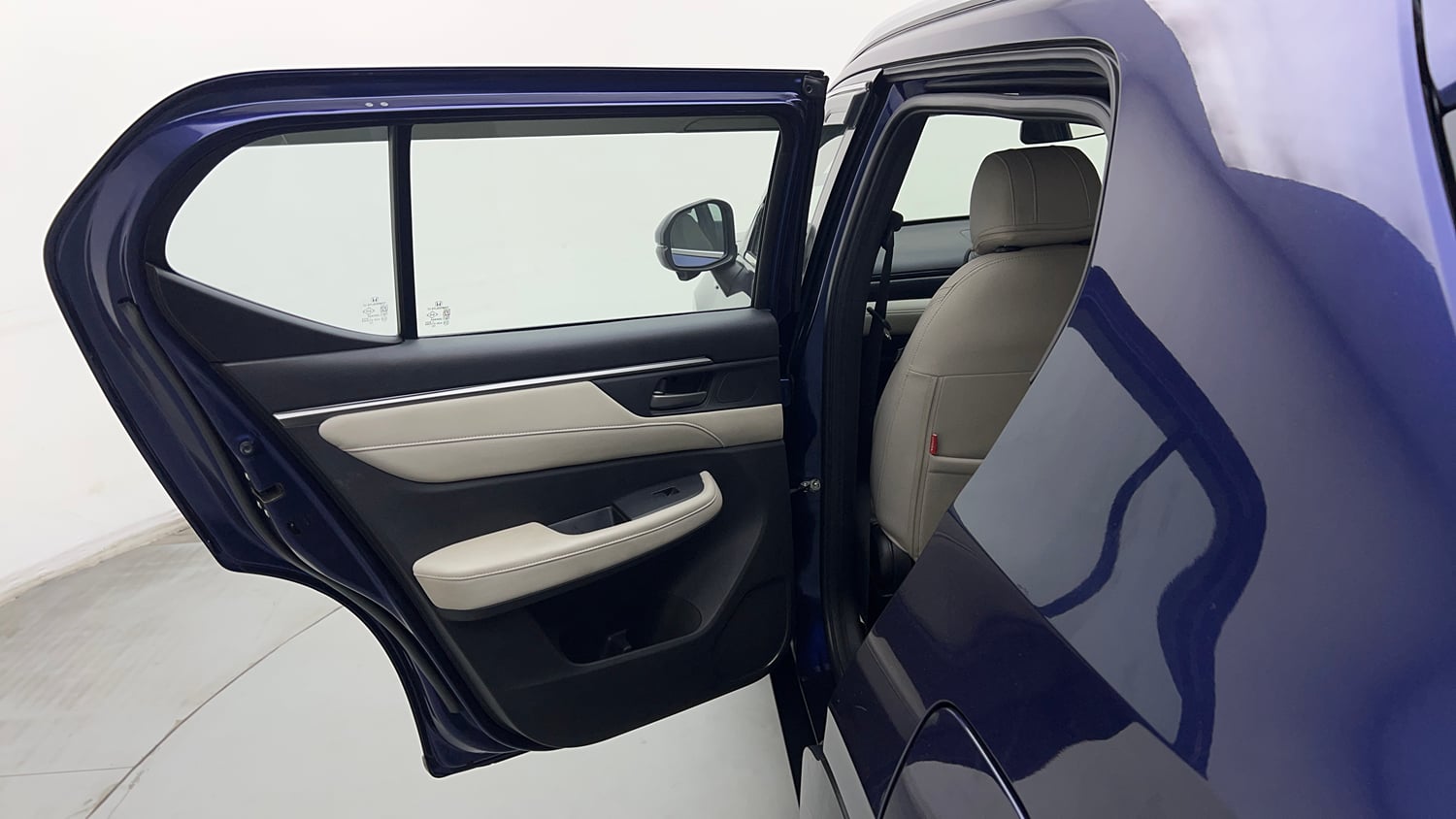 Used 2024 Honda Elevate Apex Edition VX CVT Petrol Automatic interior LEFT REAR DOOR OPEN VIEW