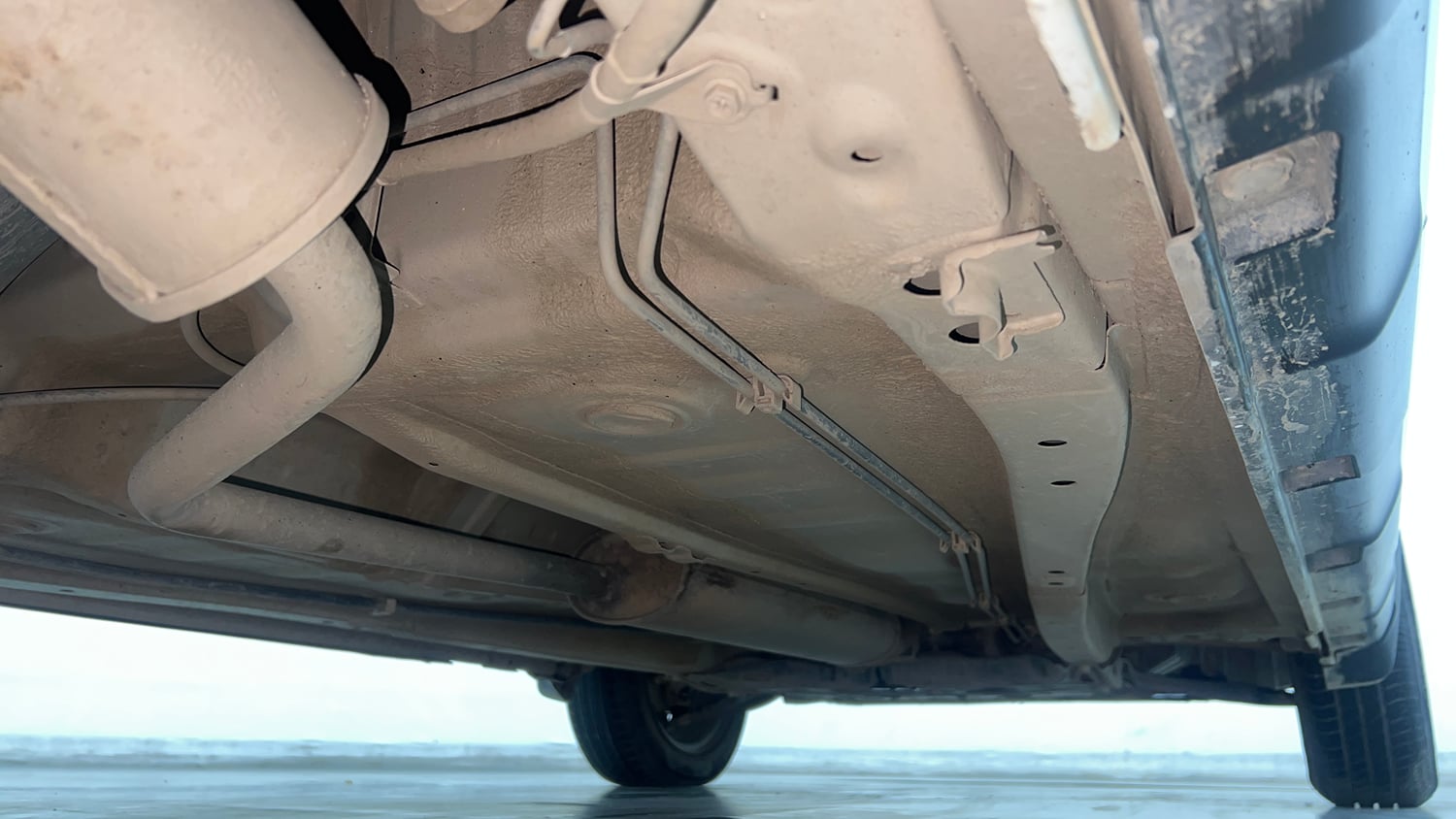 Used 2022 Maruti Suzuki S-Presso VXi Plus Petrol Manual extra REAR RIGHT UNDERBODY VIEW