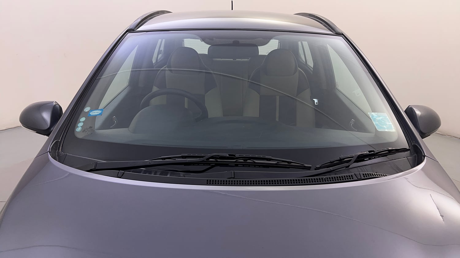 Used 2016 Hyundai Grand i10 Sportz 1.2 Kappa VTVT Petrol Manual exterior FRONT WINDSHIELD VIEW