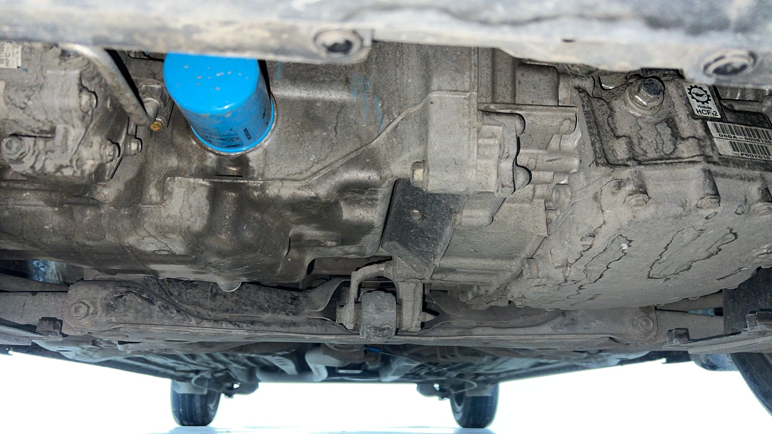 Used 2023 Honda Amaze VX 1.2 Petrol CVT Petrol Automatic extra FRONT LEFT UNDERBODY VIEW