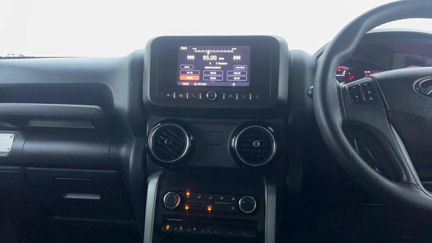 Used 2022 mahindra Thar LX Hard Top Diesel AT 4WD Diesel Automatic interior MUSIC SYSTEM & AC CONTROL VIEW