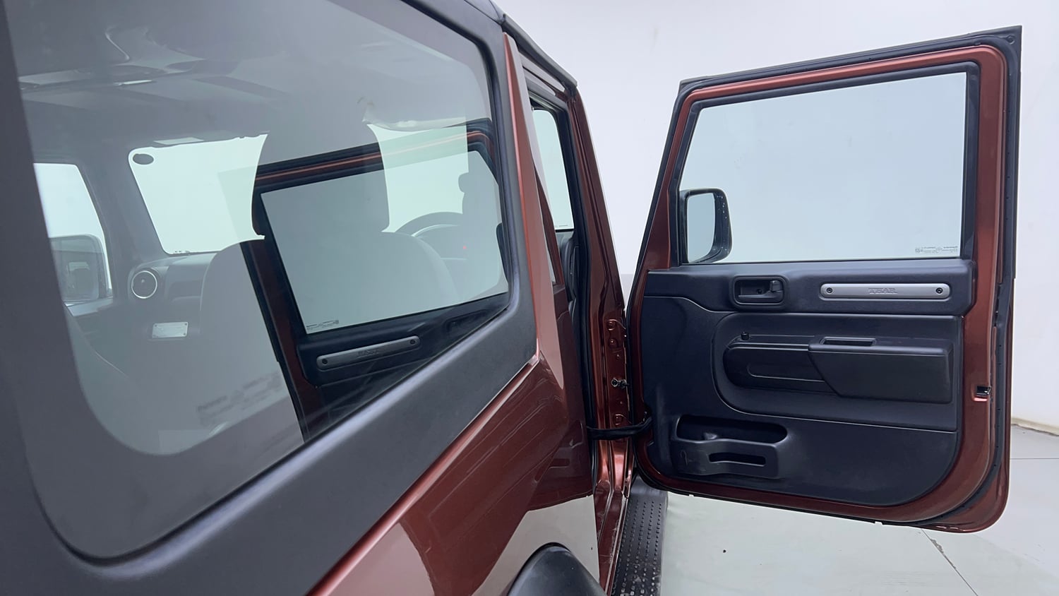 Used 2022 mahindra Thar LX Hard Top Diesel AT 4WD Diesel Automatic interior RIGHT FRONT DOOR OPEN VIEW