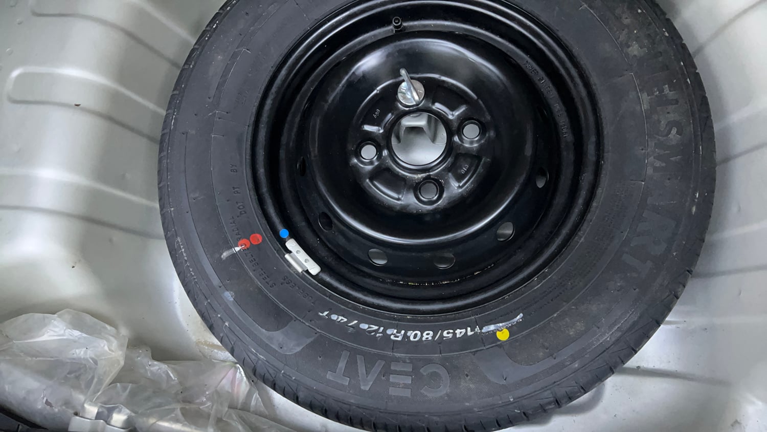 Used 2019 Maruti Suzuki Alto 800 LXi Petrol Manual tyres SPARE TYRE VIEW
