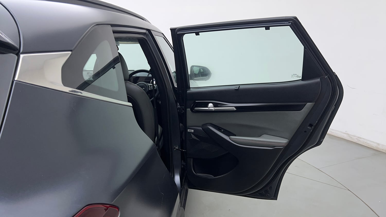 Used 2024 Kia Seltos X Line 1.5 Turbo Petrol DCT Petrol Automatic interior RIGHT REAR DOOR OPEN VIEW