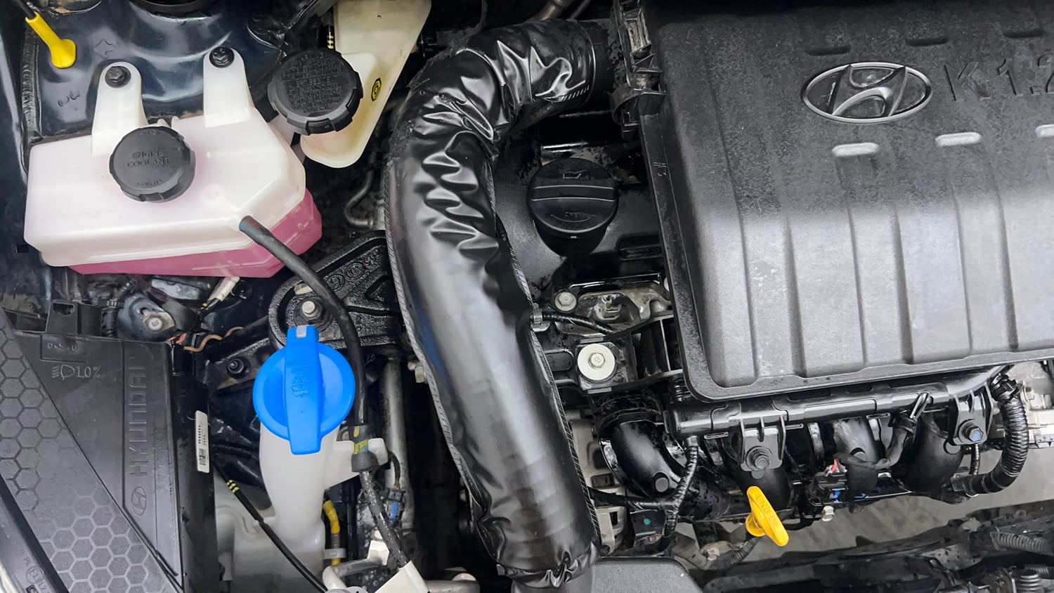 Used 2024 Hyundai Grand i10 Nios Sportz 1.2 Kappa AMT Petrol Automatic engine ENGINE RIGHT SIDE VIEW
