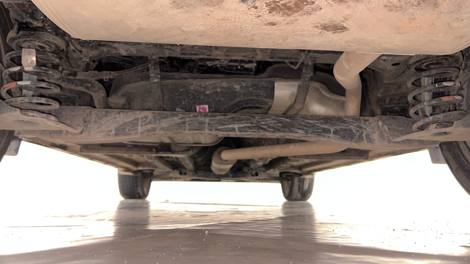 Used 2024 Kia Seltos GTX Plus 1.5 Turbo Petrol DCT Petrol Automatic extra REAR UNDERBODY VIEW (TAKEN FROM REAR)