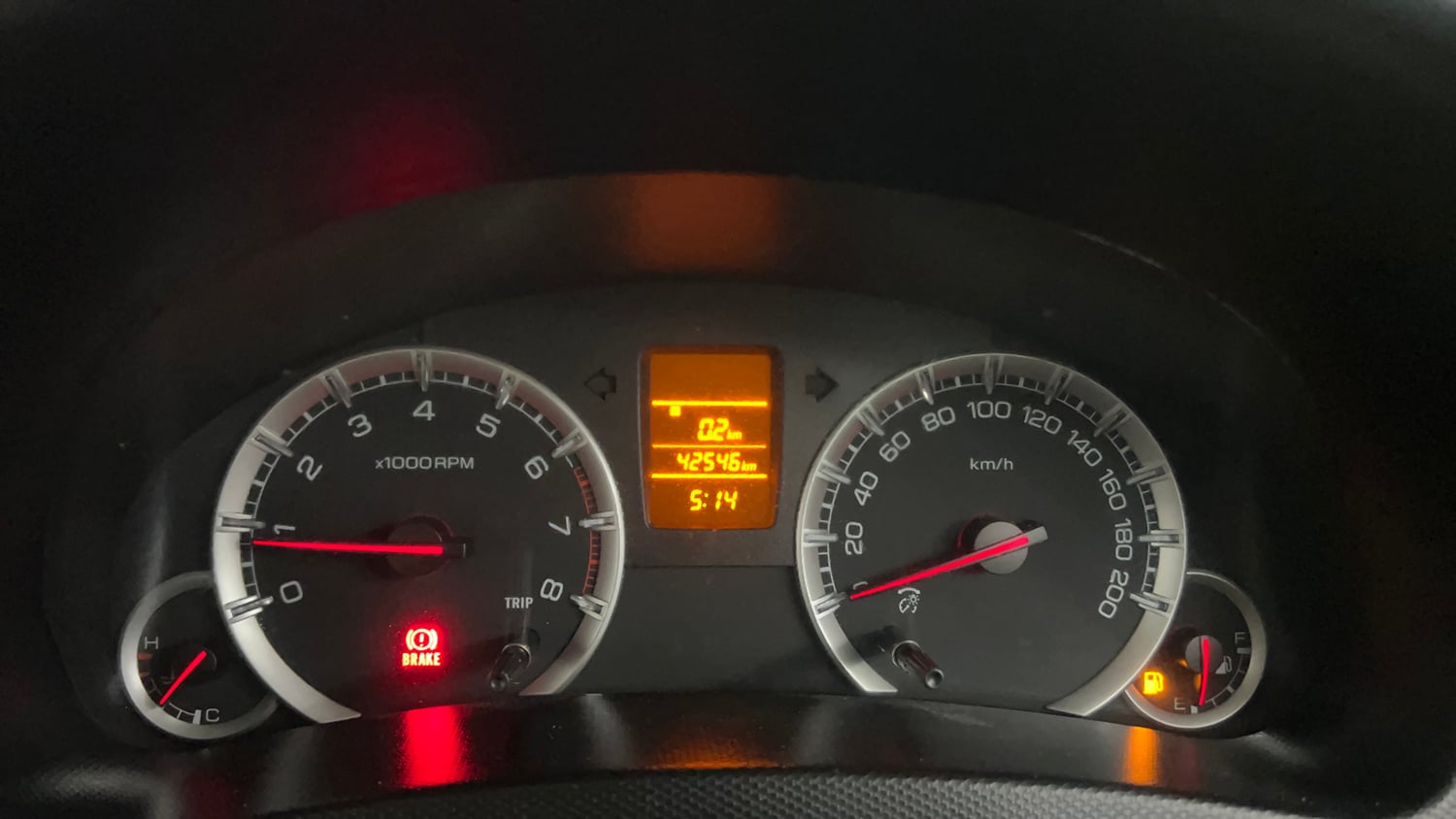 Used 2012 Maruti Suzuki Swift Dzire VXI Petrol Manual interior CLUSTERMETER VIEW