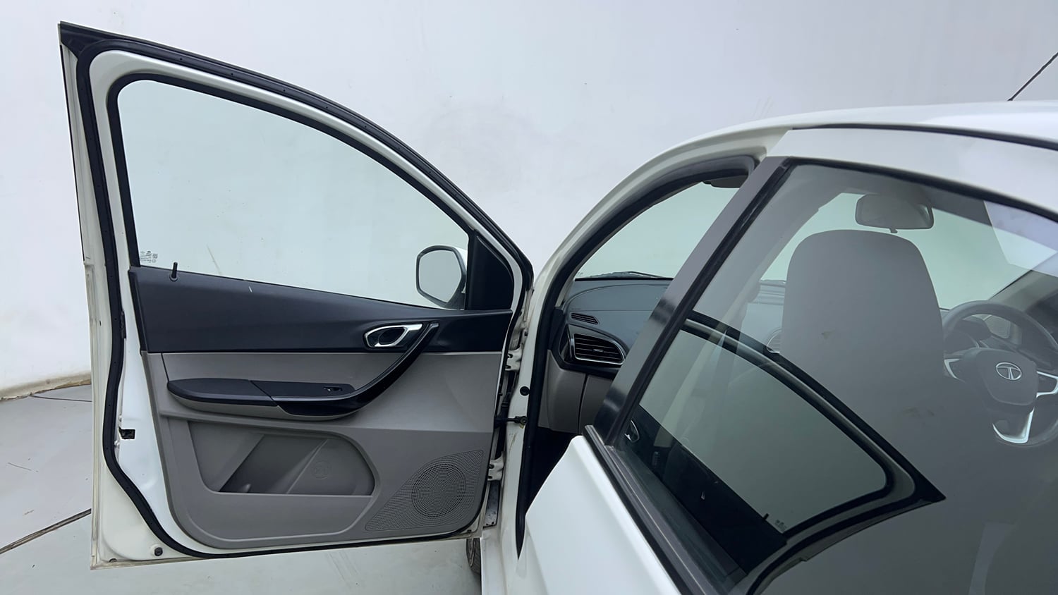 Used 2017 Tata Tiago Revotron XZ Petrol Manual interior LEFT FRONT DOOR OPEN VIEW