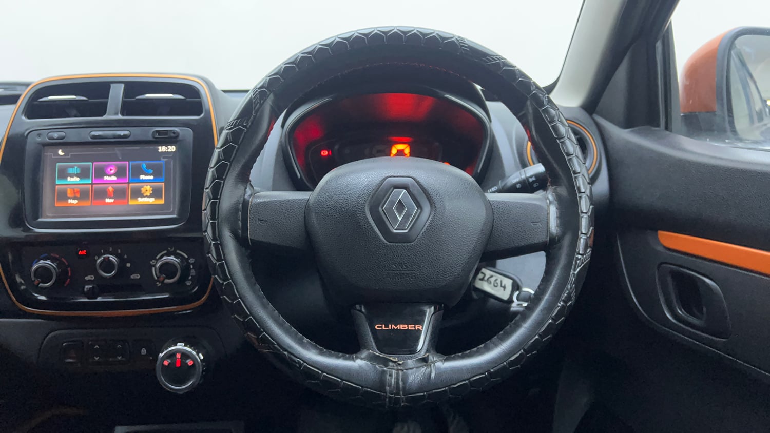 Used 2017 Renault Kwid 1.0 RXT AMT Petrol Automatic interior STEERING VIEW