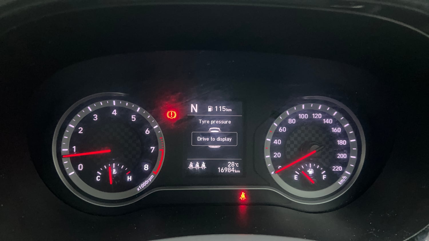 Used 2024 Hyundai Grand i10 Nios Sportz 1.2 Kappa AMT Petrol Automatic interior CLUSTERMETER VIEW