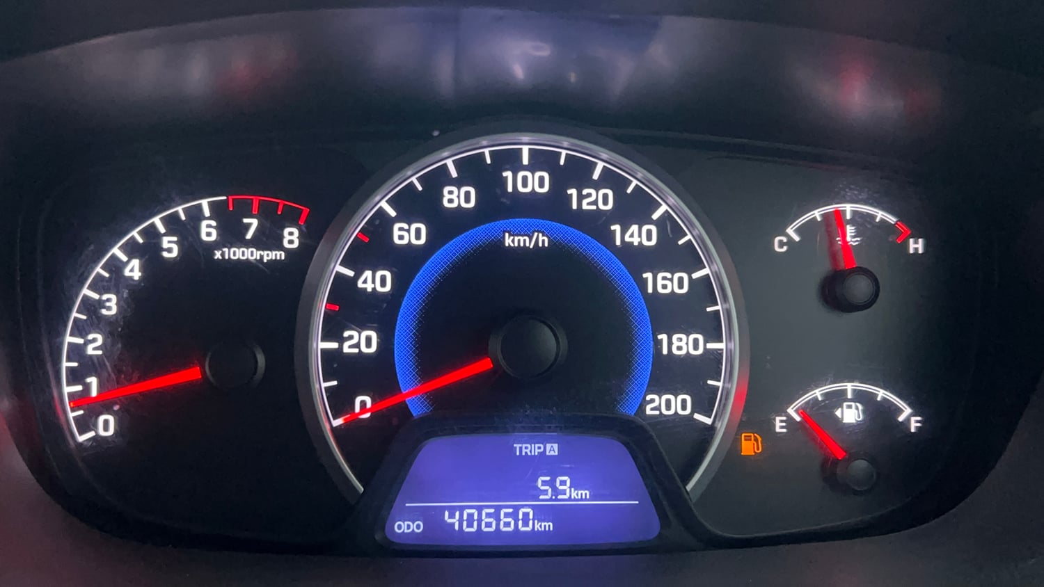 Used 2016 Hyundai Grand i10 Asta 1.2 Kappa VTVT Petrol Manual interior CLUSTERMETER VIEW