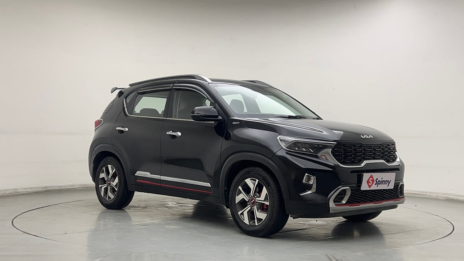 Used 2023 Kia Sonet GTX Plus 1.0 Turbo Petrol DCT Petrol Automatic exterior RIGHT FRONT CORNER VIEW