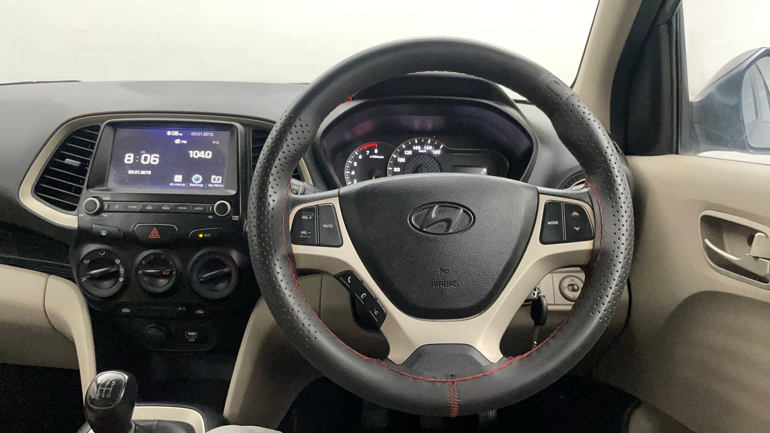 Used 2019 Hyundai Santro Sportz Petrol+CNG (Outside Fitted) Cng Manual interior STEERING VIEW