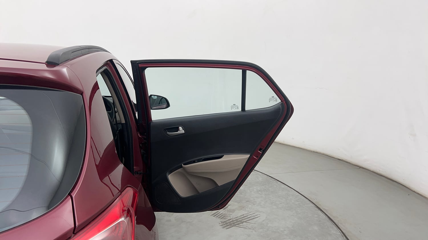 Used 2015 Hyundai Grand i10 Sportz 1.2 Kappa VTVT Petrol Manual interior RIGHT REAR DOOR OPEN VIEW