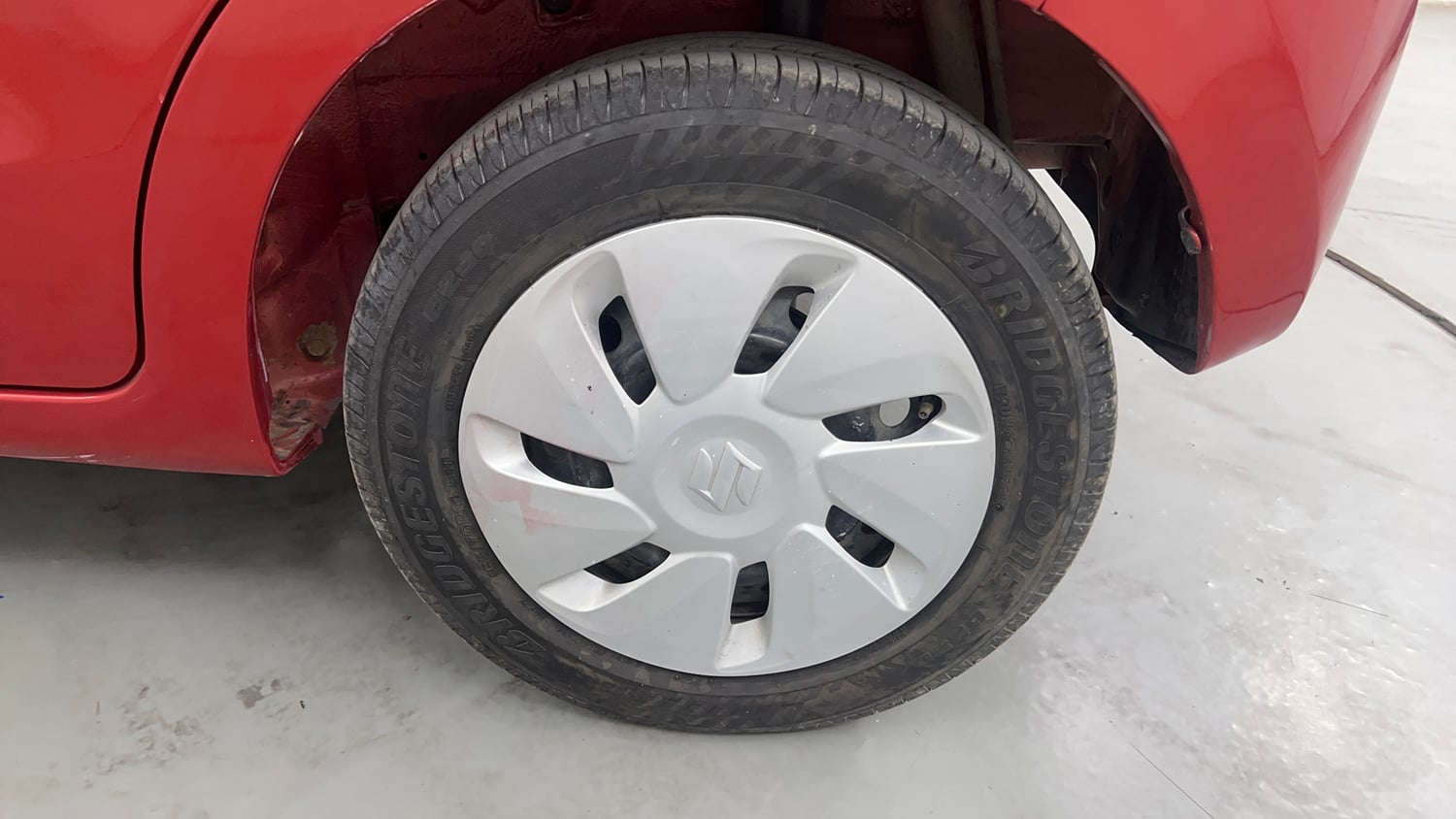 Used 2015 Maruti Suzuki Celerio VXi CNG Cng Manual tyres LEFT REAR TYRE RIM VIEW