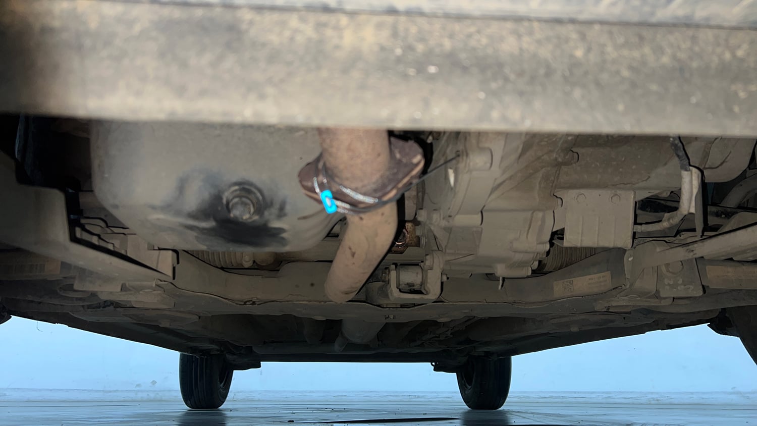 Used 2023 Tata Punch Accomplished AMT Petrol Automatic extra FRONT LEFT UNDERBODY VIEW