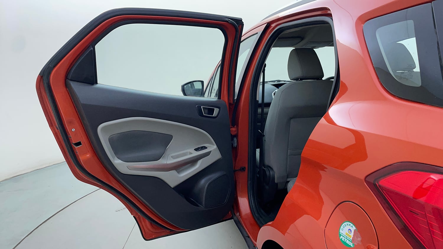 Used 2015 Ford EcoSport Titanium 1.5 Ti-VCT Petrol Manual interior LEFT REAR DOOR OPEN VIEW