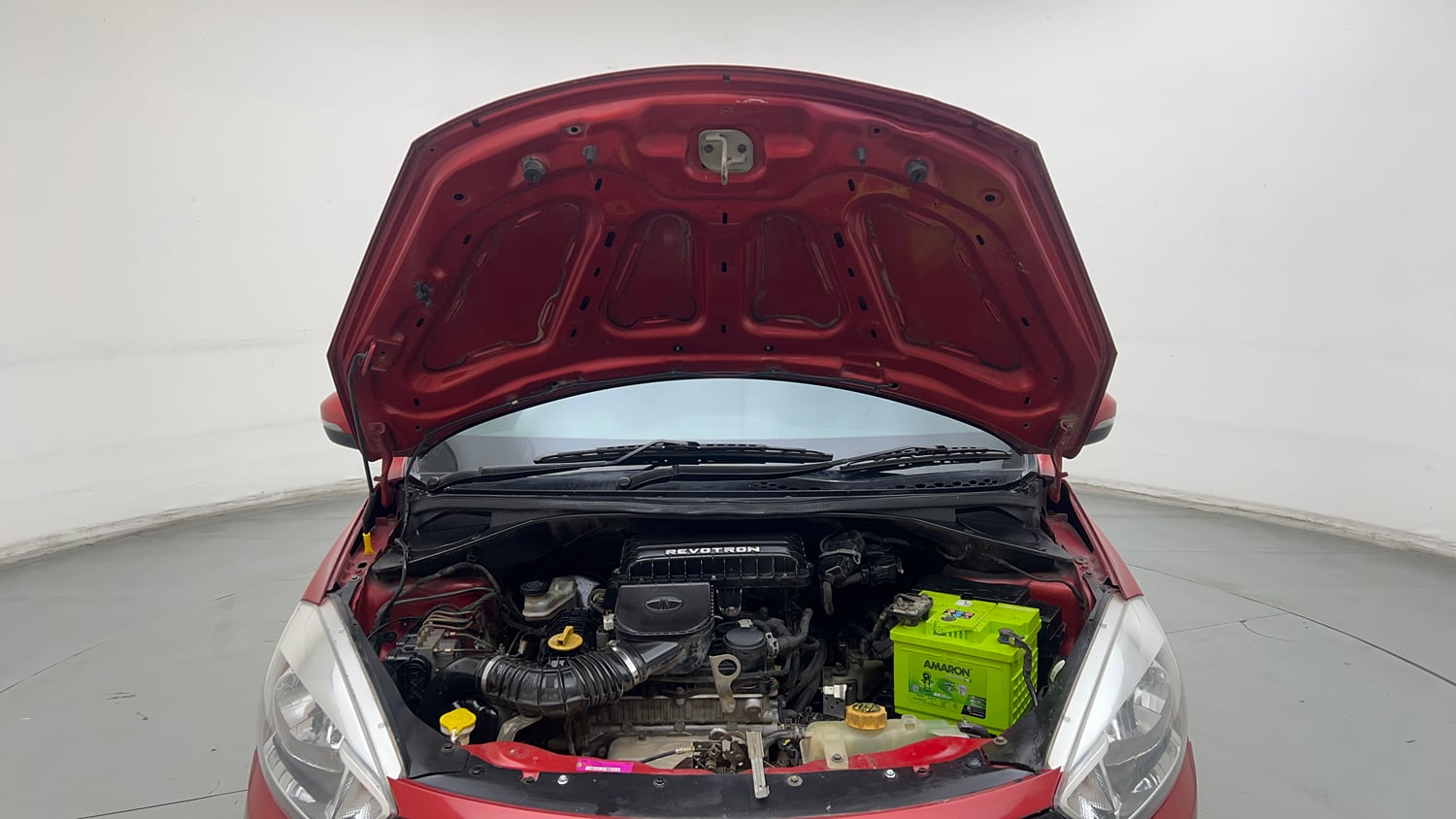 Used 2017 Tata Tiago Revotron XZA Petrol Automatic engine ENGINE & BONNET OPEN FRONT VIEW