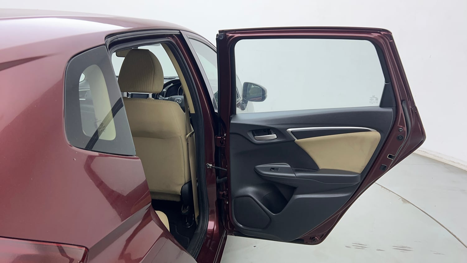 Used 2017 Honda Jazz V AT Petrol Petrol Automatic interior RIGHT REAR DOOR OPEN VIEW