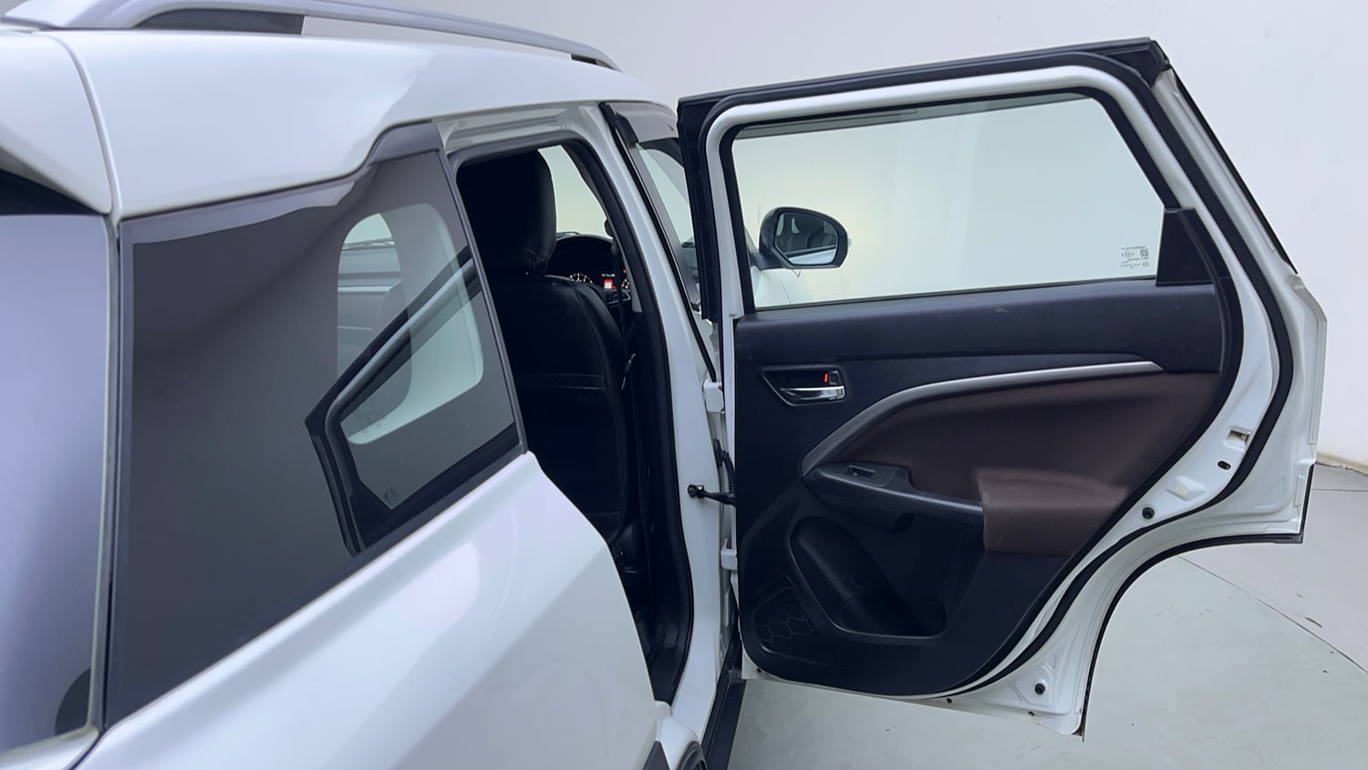 Used 2023 Maruti Suzuki Brezza ZXi Petrol Manual interior RIGHT REAR DOOR OPEN VIEW