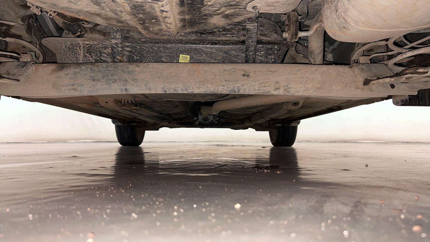 Used 2021 Hyundai Grand i10 Nios Sportz 1.2 Kappa VTVT Dual Tone Petrol Manual extra REAR UNDERBODY VIEW (TAKEN FROM REAR)