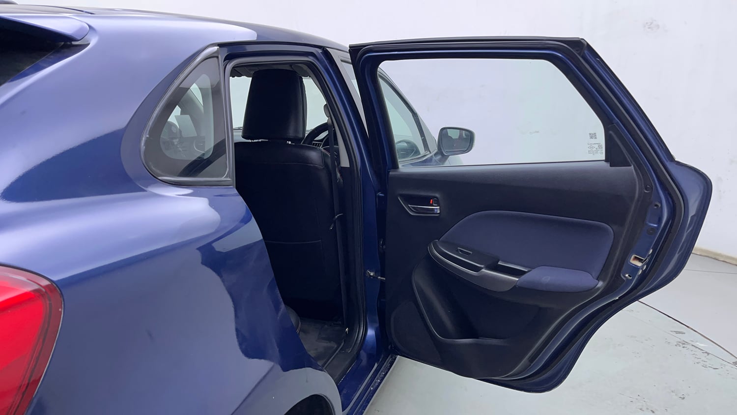 Used 2020 Maruti Suzuki Baleno Delta Petrol Manual interior RIGHT REAR DOOR OPEN VIEW