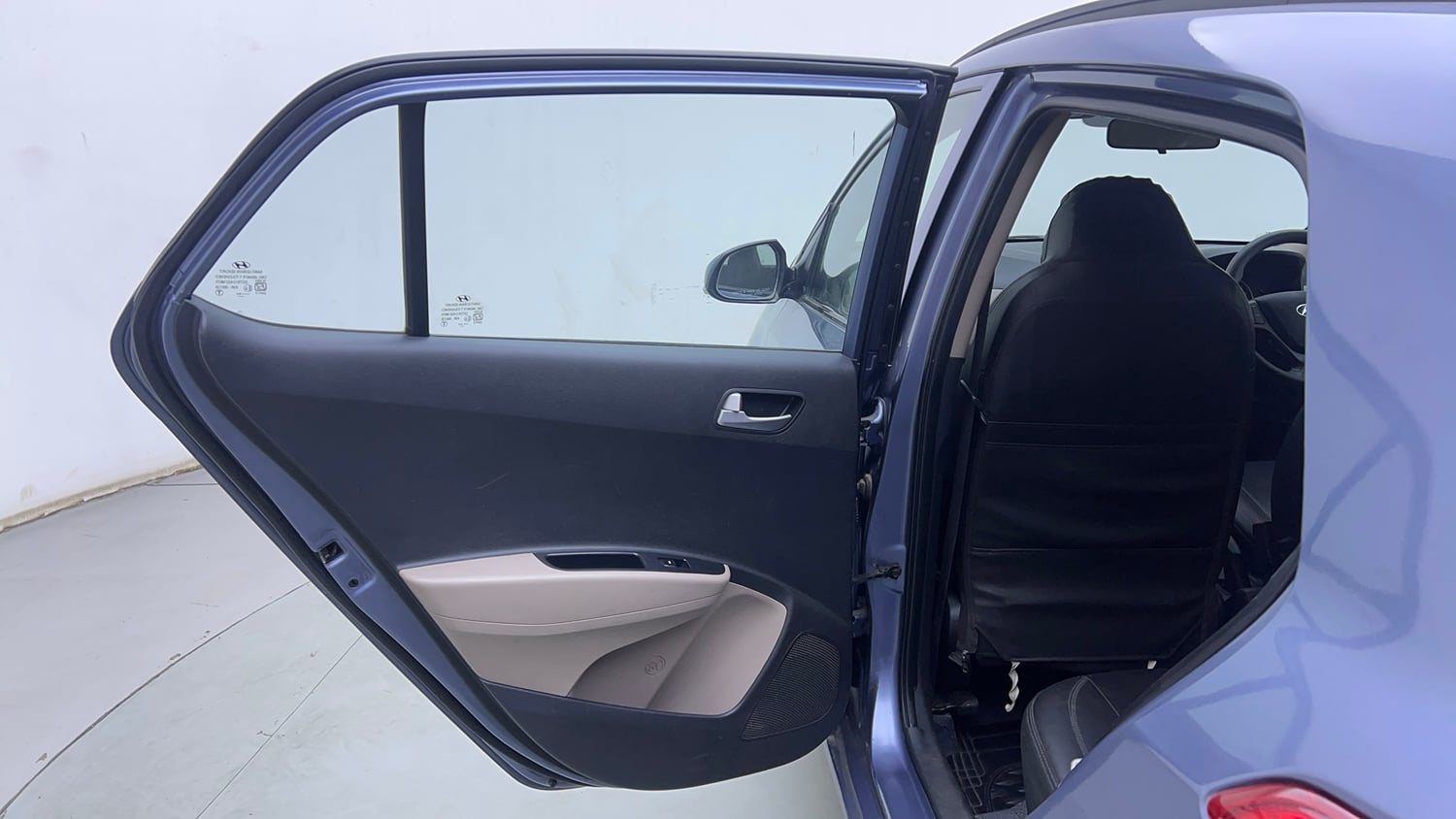 Used 2016 Hyundai Grand i10 Sportz 1.1 CRDi Diesel Manual interior LEFT REAR DOOR OPEN VIEW