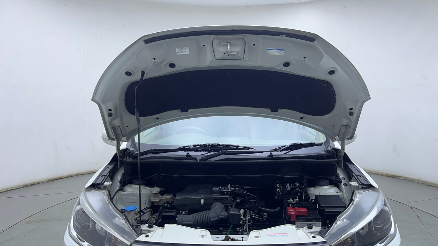 Used 2023 Maruti Suzuki Ertiga ZXi Plus AT Petrol Automatic engine ENGINE & BONNET OPEN FRONT VIEW