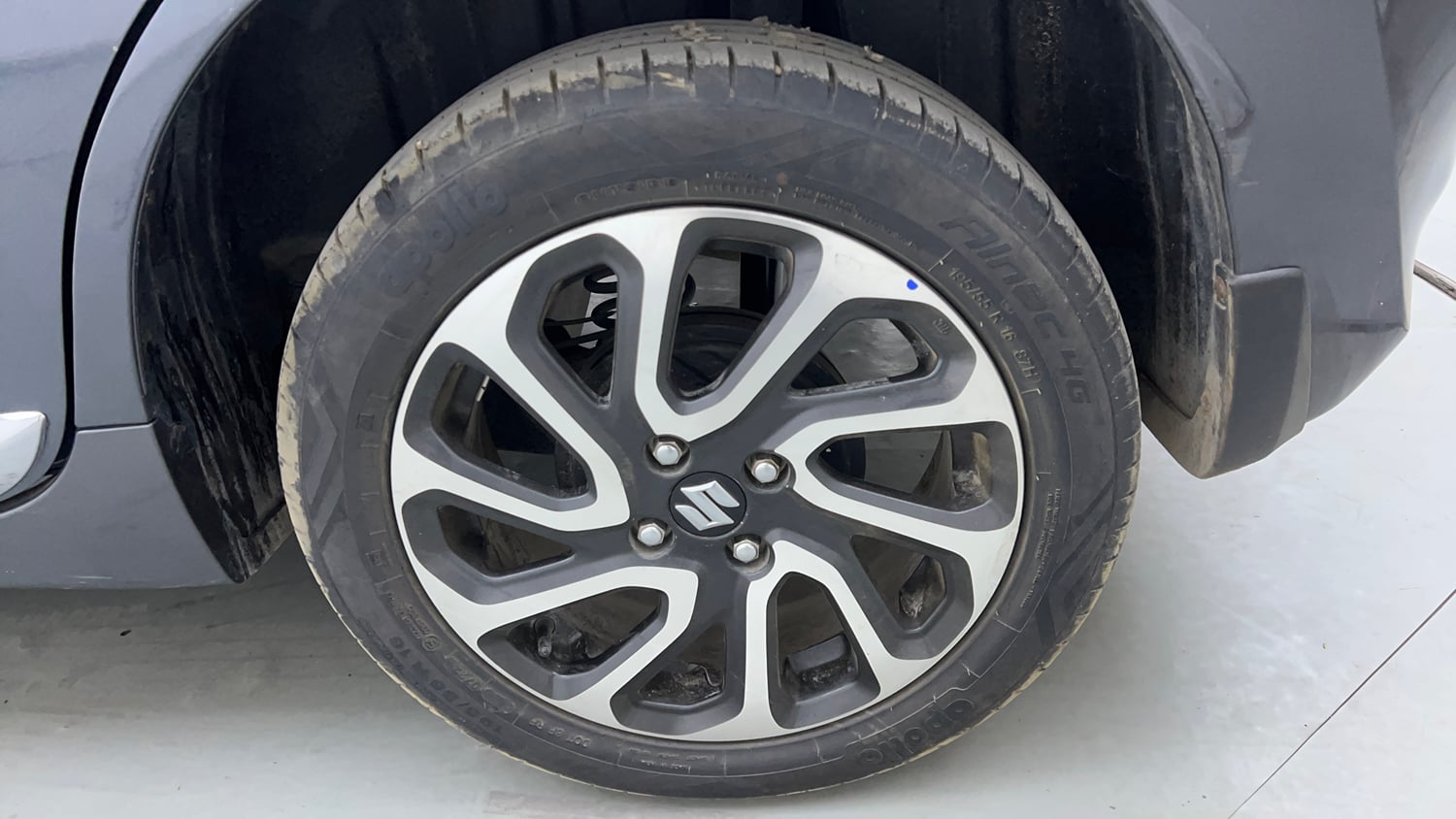 Used 2022 Maruti Suzuki Baleno Alpha MT Petrol Manual tyres LEFT REAR TYRE RIM VIEW