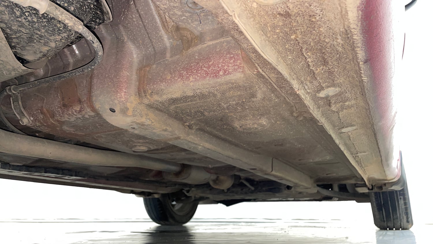 Used 2021 Hyundai Grand i10 Nios Asta AMT 1.2 Kappa VTVT Petrol Automatic extra REAR RIGHT UNDERBODY VIEW