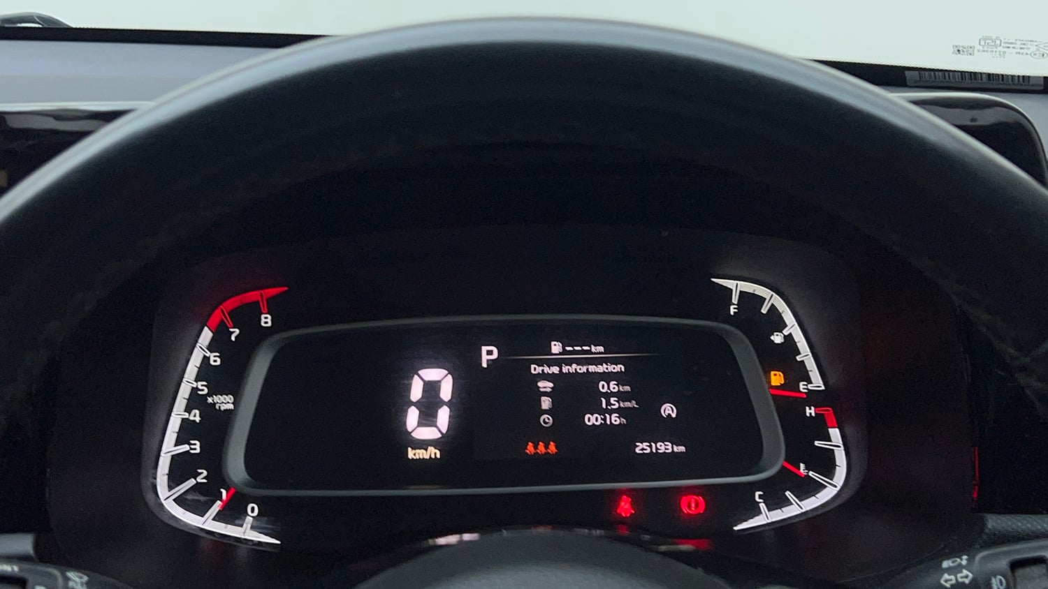 Used 2023 Kia Sonet HTX 1.0 Turbo Petrol DCT Petrol Automatic interior CLUSTERMETER VIEW