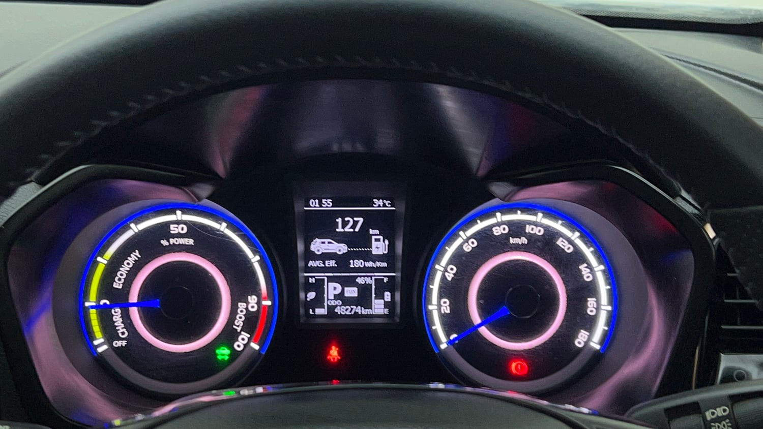 Used 2024 Mahindra XUV400 EL 39.4 KWH Dual Tone Electric Automatic interior CLUSTERMETER VIEW