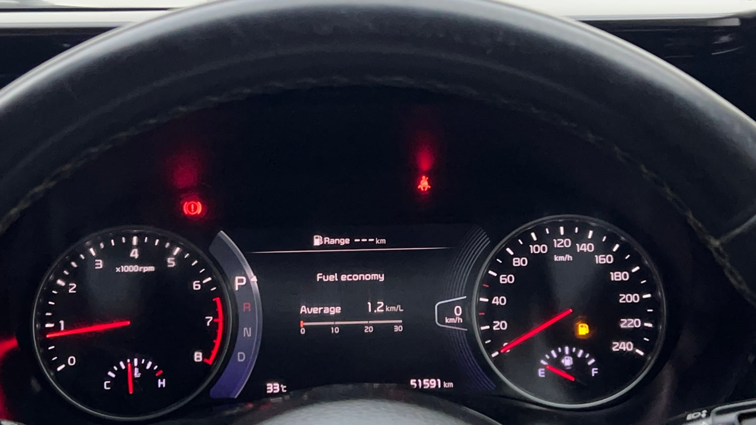 Used 2023 Kia Seltos X Line 1.4 DCT Petrol Automatic interior CLUSTERMETER VIEW
