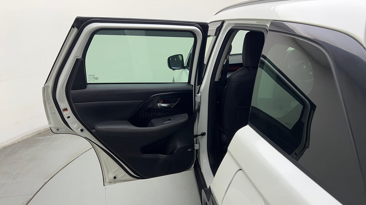 Used 2025 Maruti Suzuki Victoris ZXI+ (O) THS 2W Hybrid Automatic interior LEFT REAR DOOR OPEN VIEW