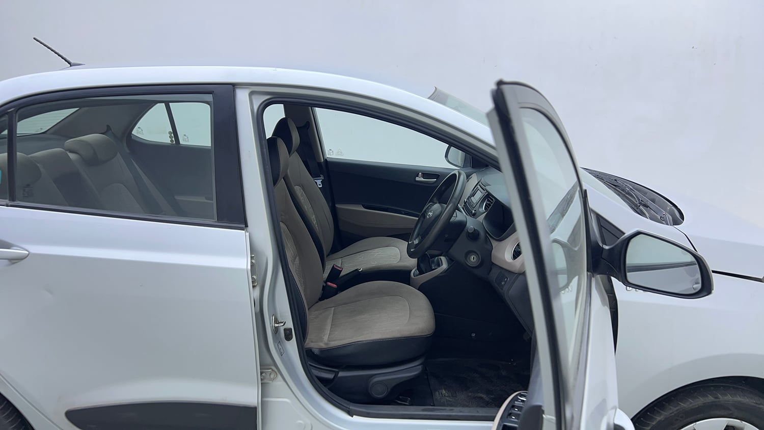 Used 2014 Hyundai Xcent S 1.2 Petrol Manual interior RIGHT SIDE FRONT DOOR CABIN VIEW
