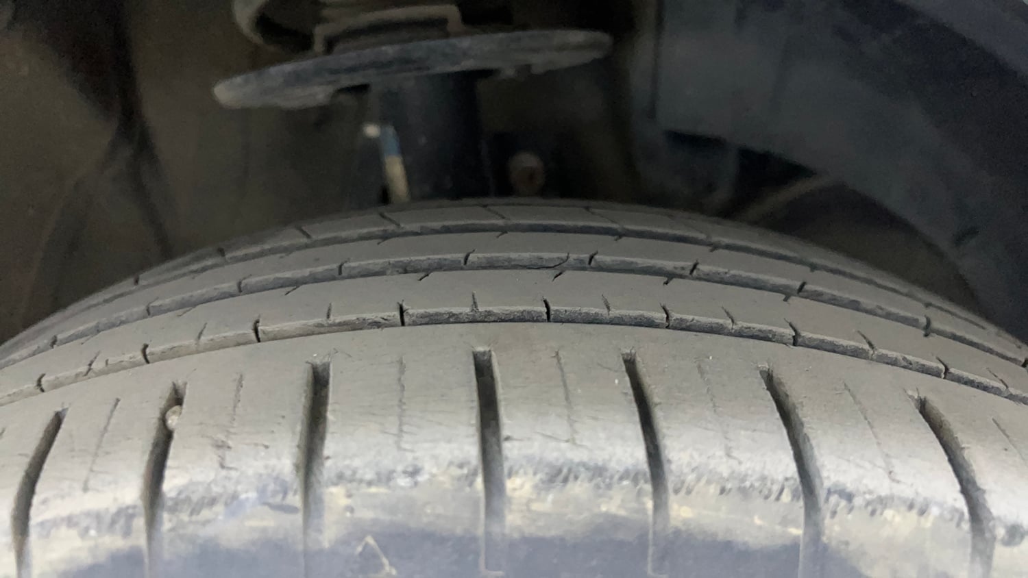 Used 2022 Maruti Suzuki Baleno Alpha MT Petrol Manual tyres RIGHT FRONT TYRE TREAD VIEW