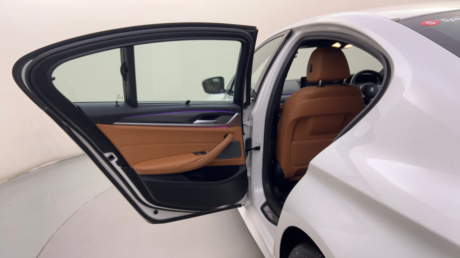 Used 2022 BMW 5 Series Carbon Edition Petrol Automatic interior LEFT REAR DOOR OPEN VIEW