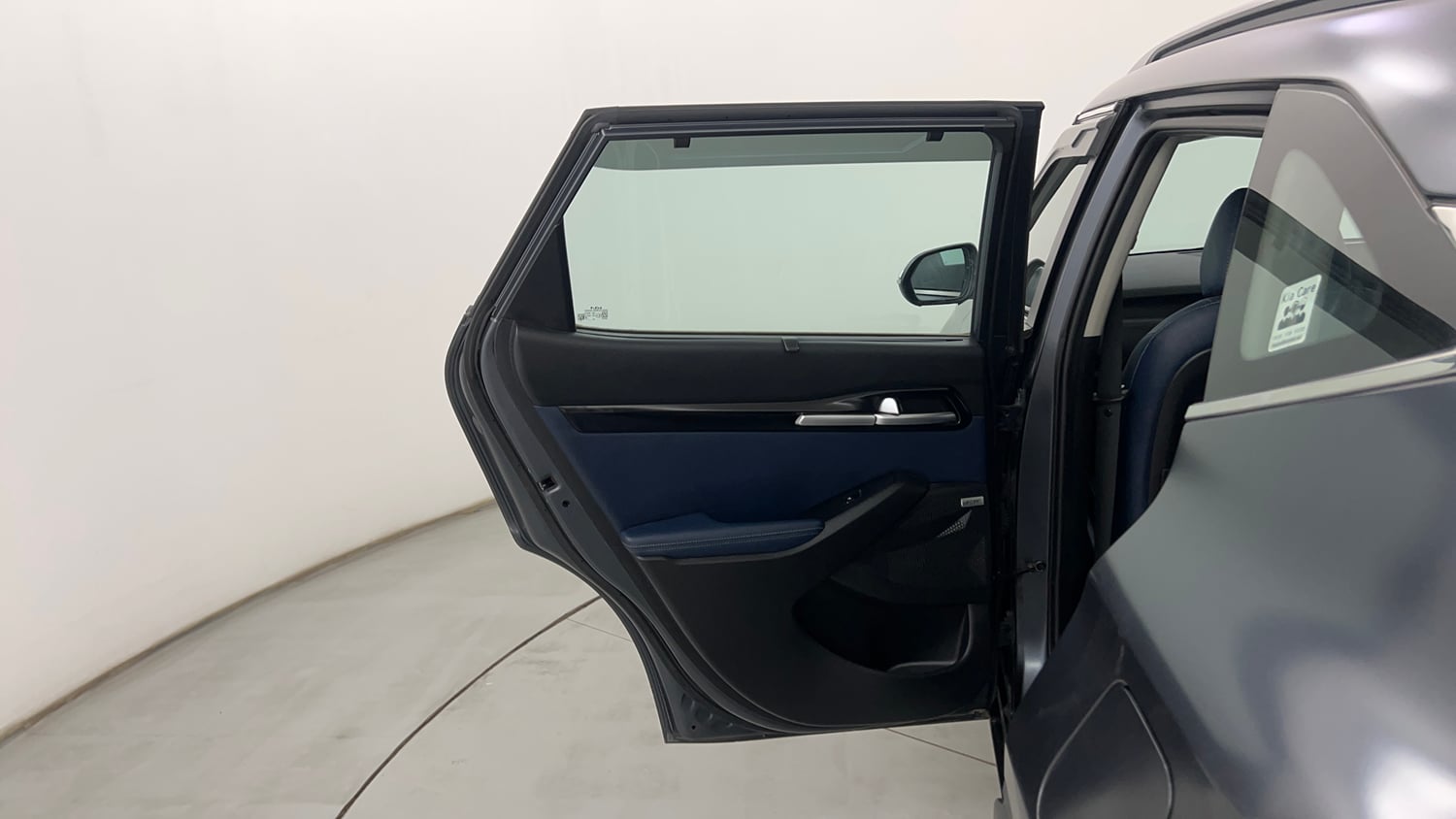 Used 2022 Kia Seltos X Line 1.4 DCT Petrol Automatic interior LEFT REAR DOOR OPEN VIEW