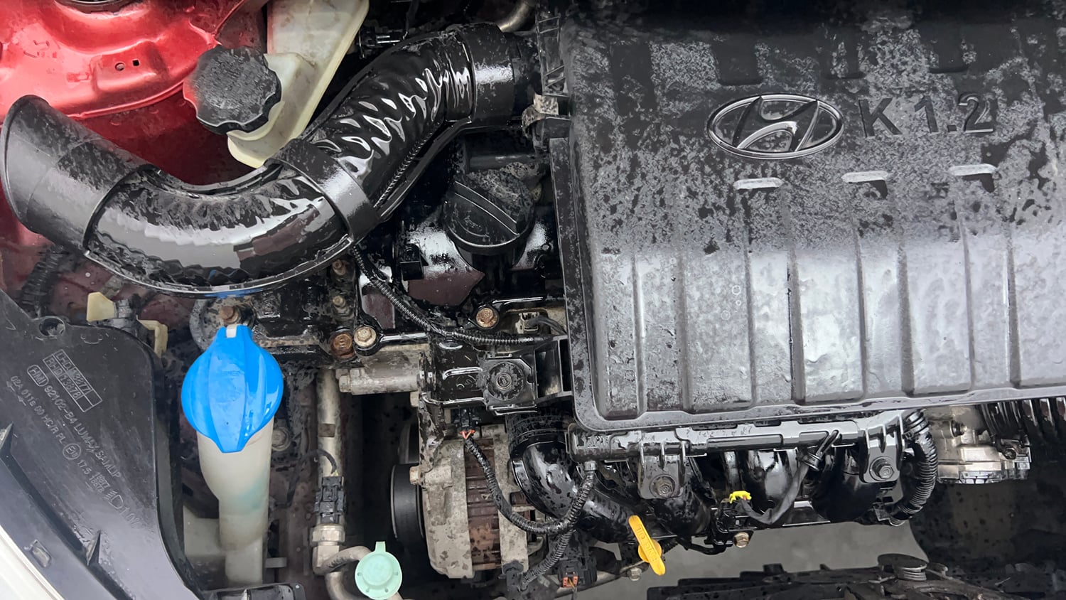Used 2015 Hyundai Grand i10 Sportz 1.2 Kappa VTVT Petrol Manual engine ENGINE RIGHT SIDE VIEW