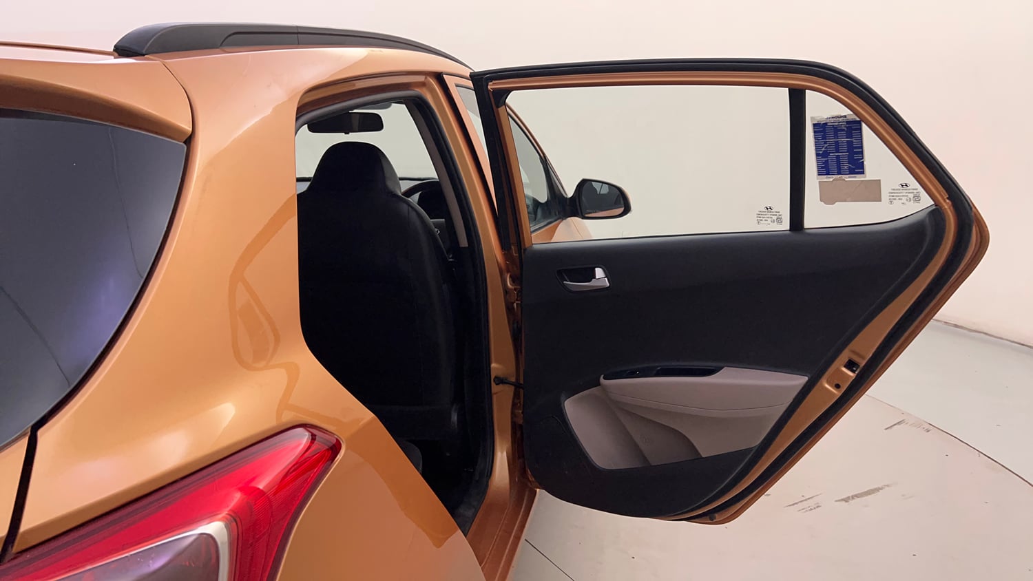 Used 2016 Hyundai Grand i10 Sportz 1.2 Kappa VTVT Petrol Manual interior RIGHT REAR DOOR OPEN VIEW