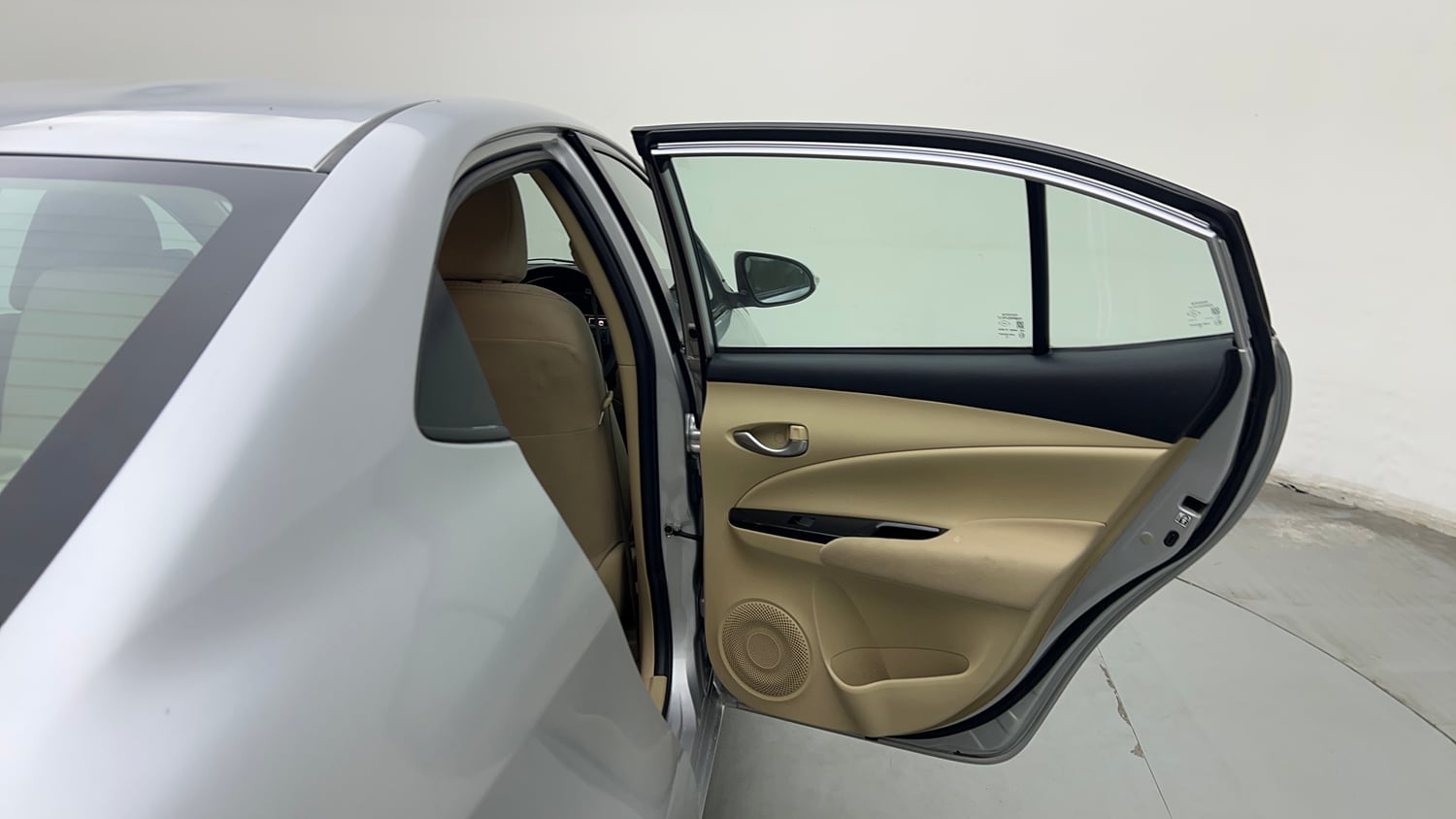 Used 2019 Toyota Yaris G CVT Petrol Automatic interior RIGHT REAR DOOR OPEN VIEW