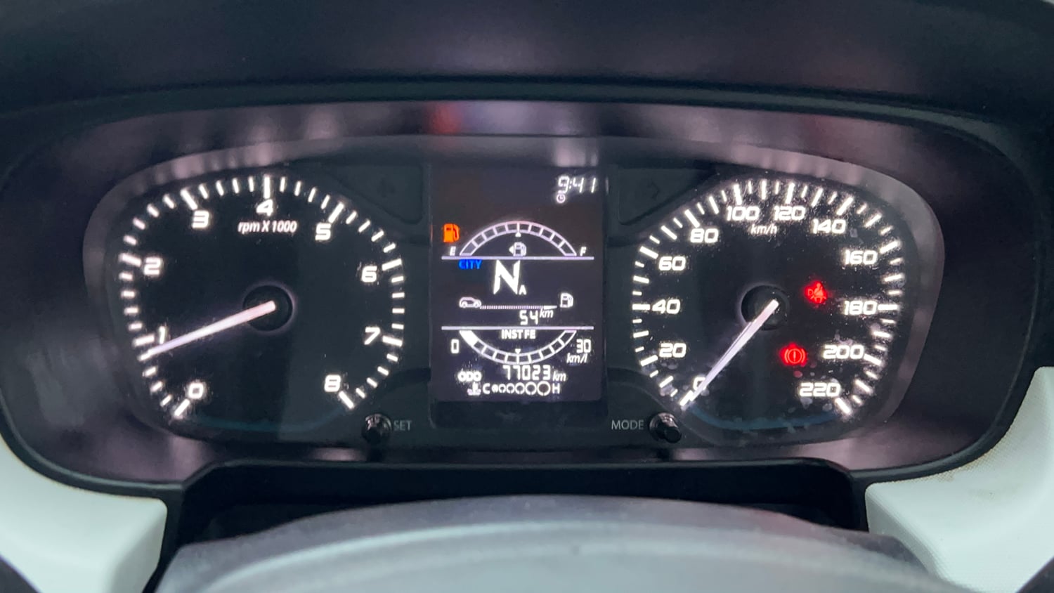 Used 2023 Tata Punch Accomplished AMT Petrol Automatic interior CLUSTERMETER VIEW