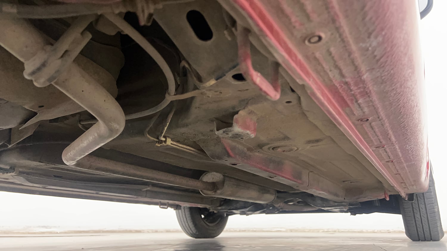 Used 2015 Maruti Suzuki Celerio VXi CNG Cng Manual extra REAR RIGHT UNDERBODY VIEW