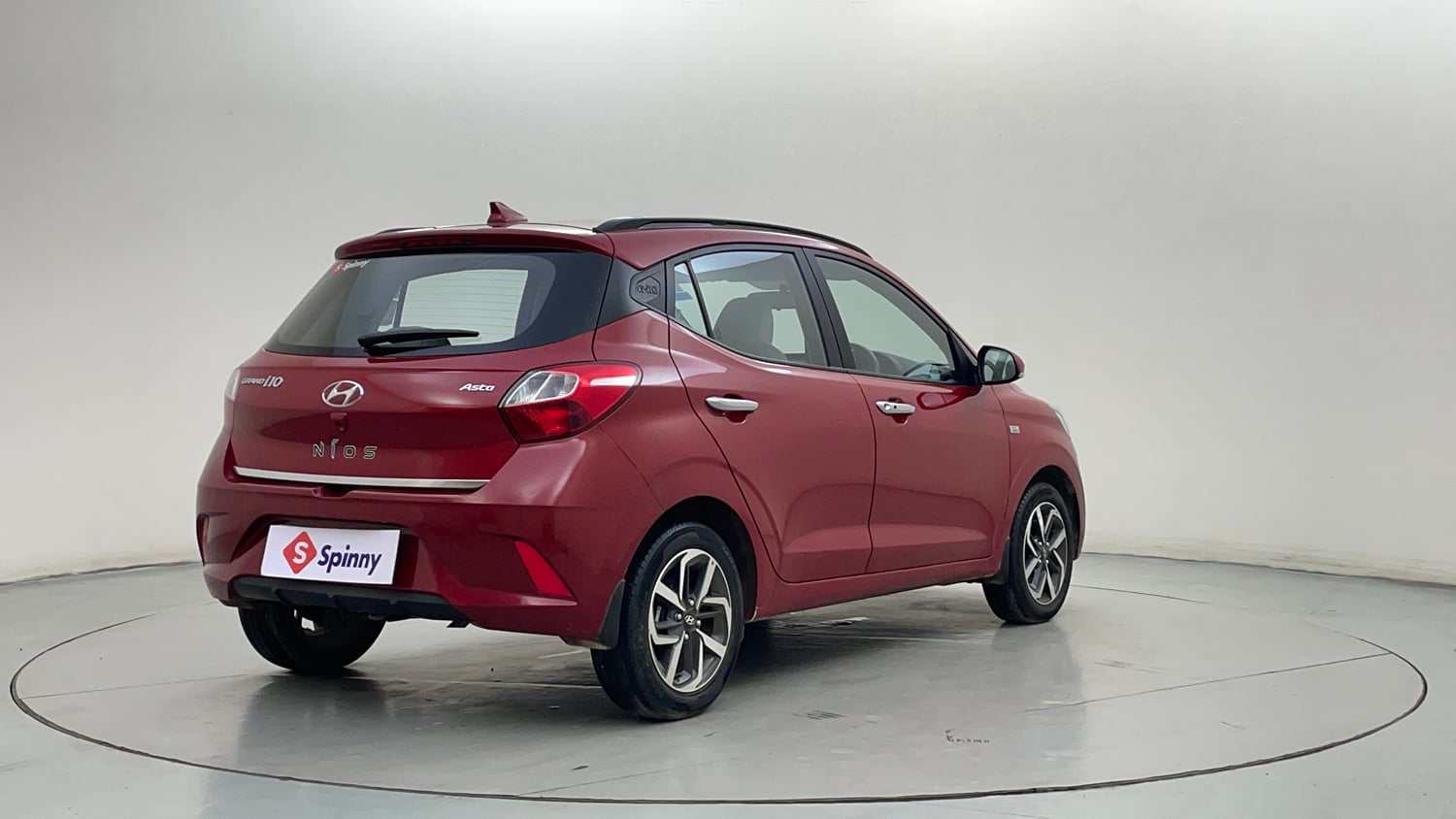 Used 2021 Hyundai Grand i10 Nios Asta AMT 1.2 Kappa VTVT Petrol Automatic exterior RIGHT REAR CORNER VIEW