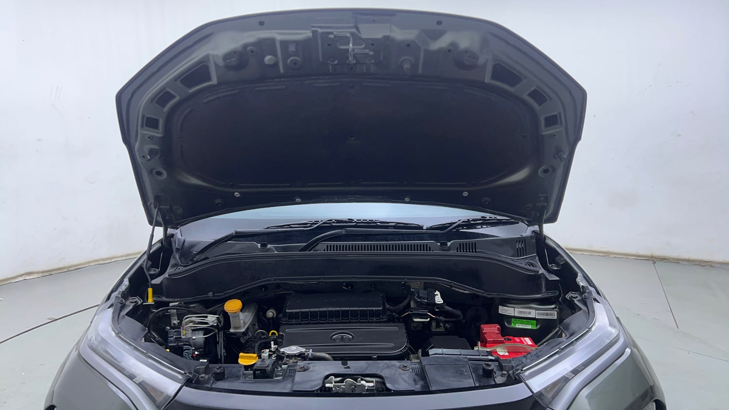 Used 2022 Tata Punch Accomplished AMT Petrol Automatic engine ENGINE & BONNET OPEN FRONT VIEW