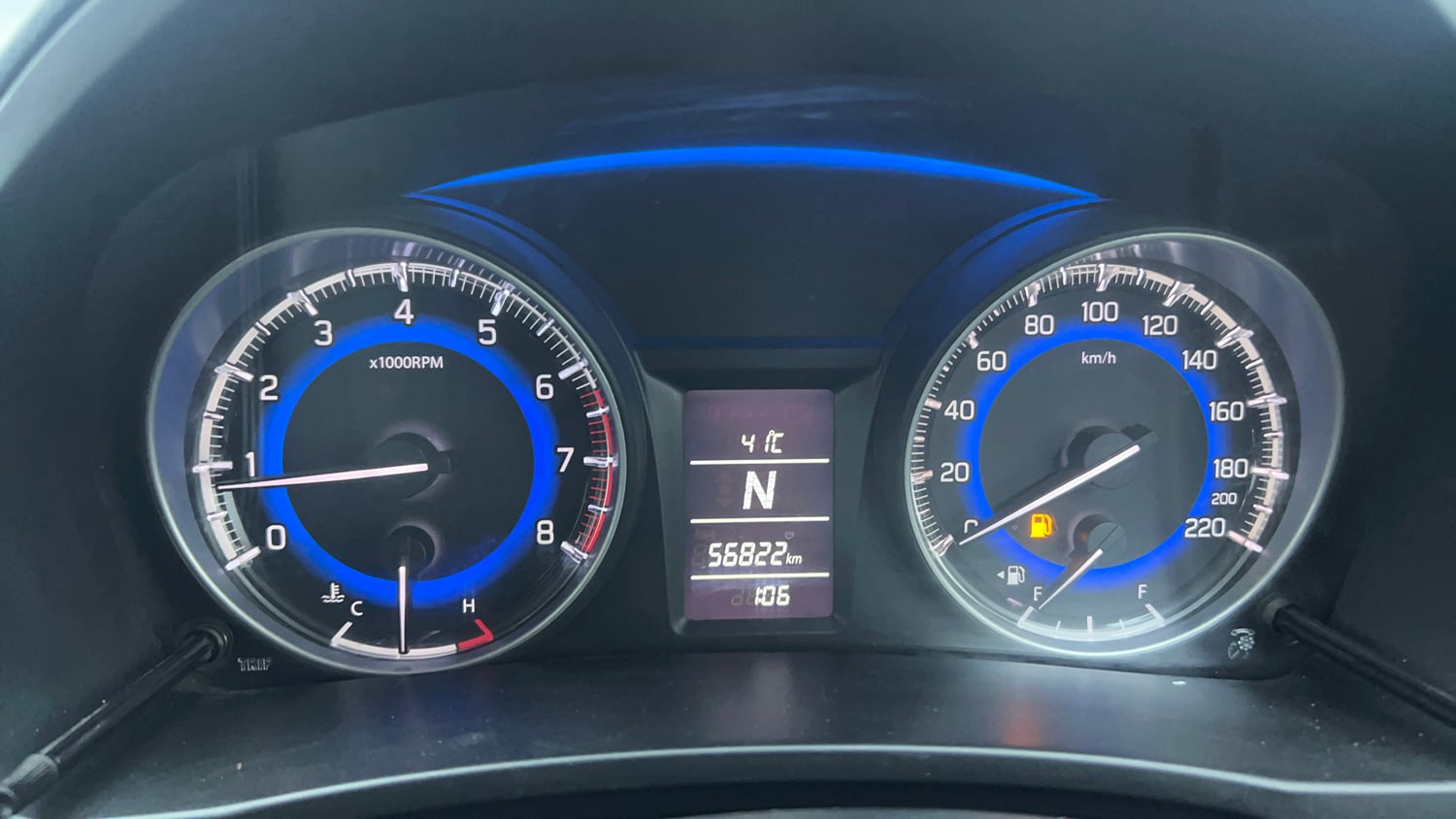 Used 2016 Maruti Suzuki Baleno Delta 1.2 AT Petrol Automatic interior CLUSTERMETER VIEW