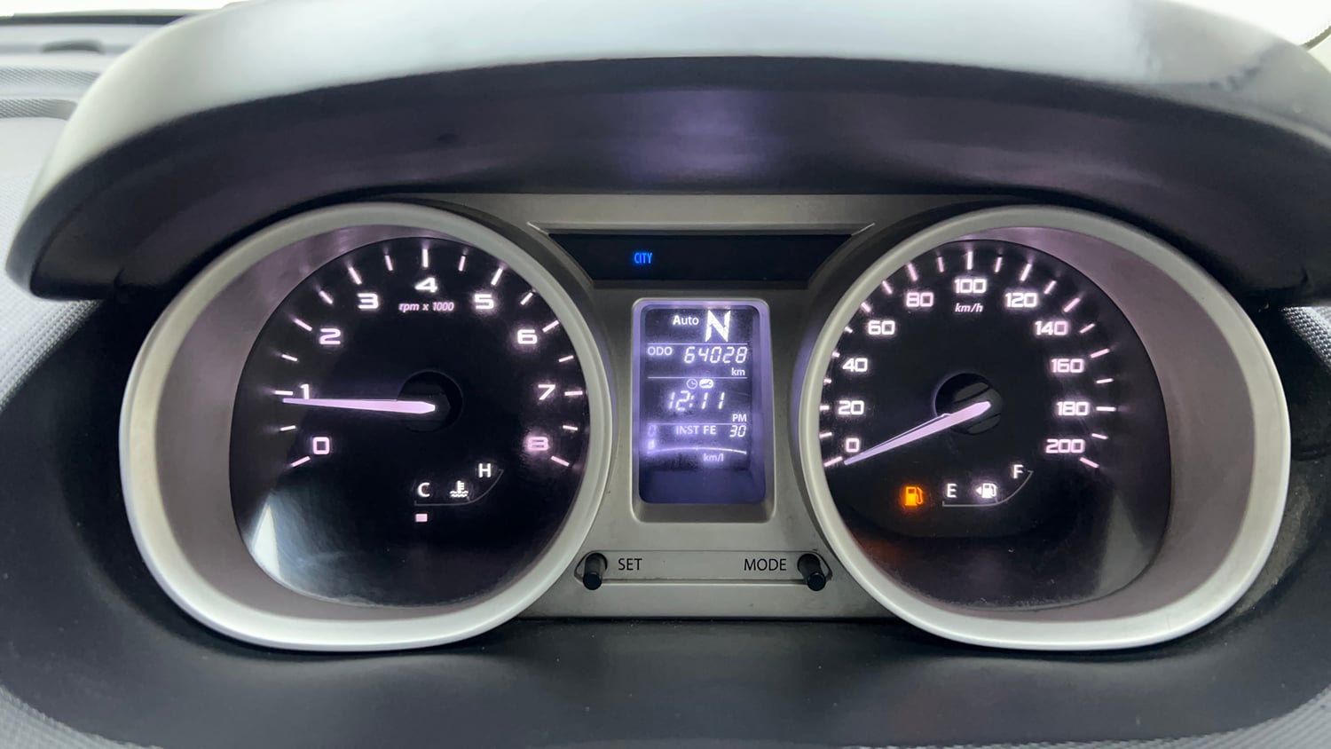 Used 2017 Tata Tiago Revotron XZA Petrol Automatic interior CLUSTERMETER VIEW