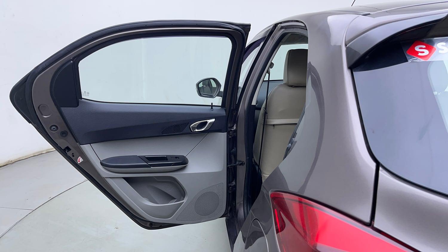 Used 2018 Tata Tiago Revotron XZ Petrol Manual interior LEFT REAR DOOR OPEN VIEW
