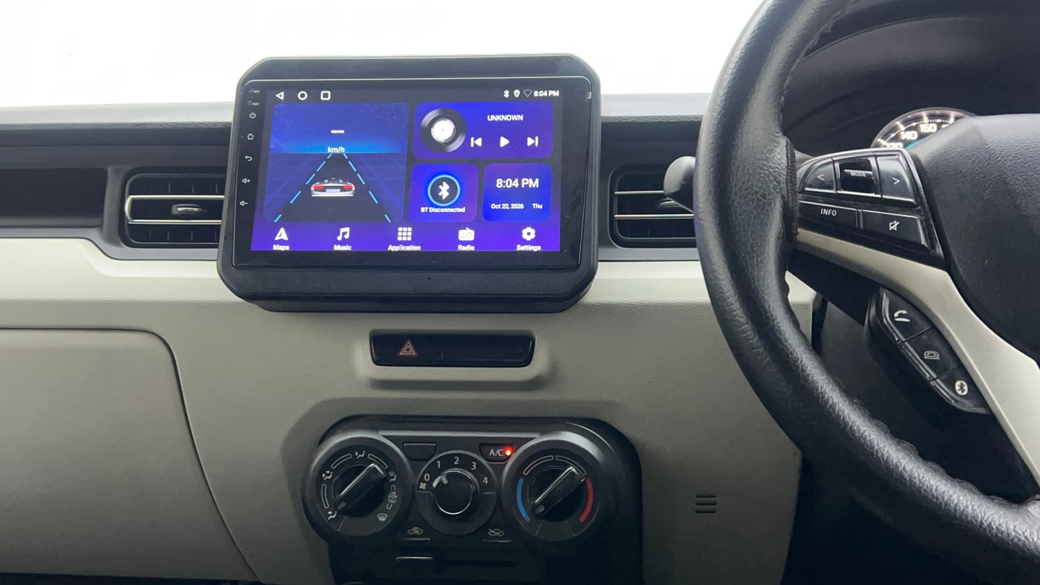 Used 2018 Maruti Suzuki Ignis Delta 1.2 AMT Petrol Automatic interior MUSIC SYSTEM & AC CONTROL VIEW