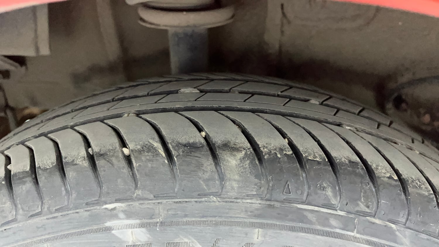 Used 2020 Tata Tiago XZ Plus Dual Tone Petrol Manual tyres RIGHT REAR TYRE TREAD VIEW